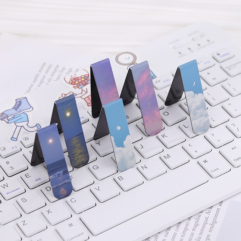 2pcs Fantasy Landscape Bookmar - مراجعة Office Supply Office Stationery Items وسعره