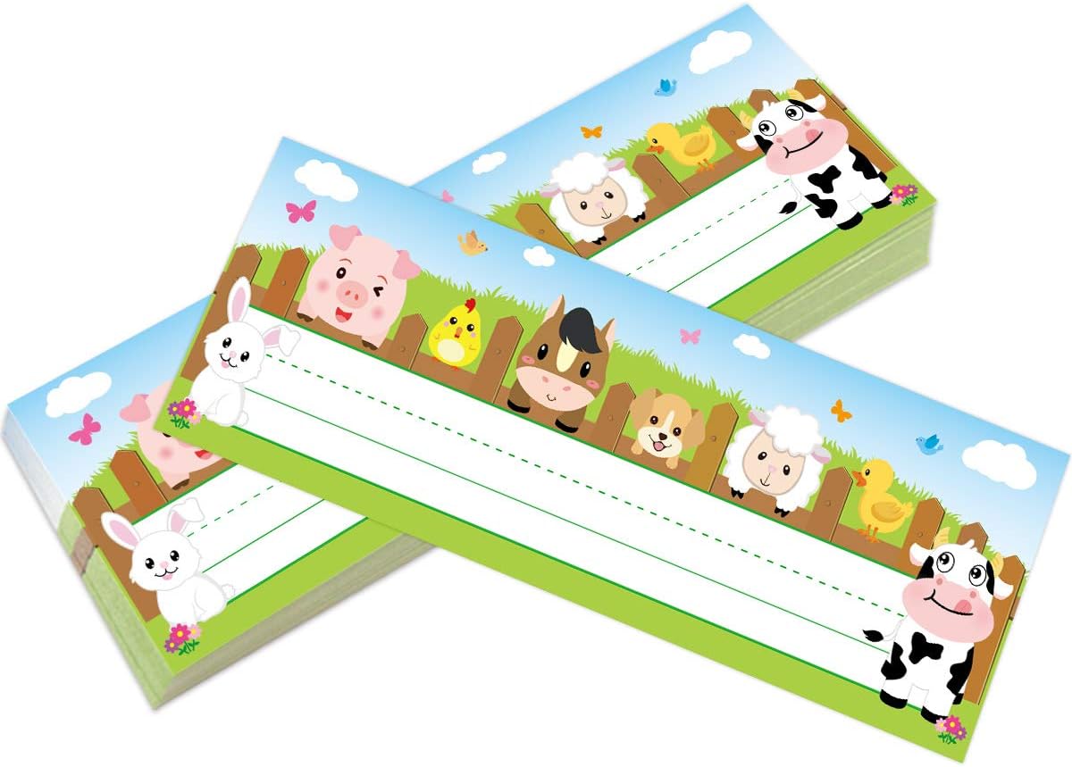 36 Pack Farm Animal Name Plate - مراجعة Desk Name Plate وسعره