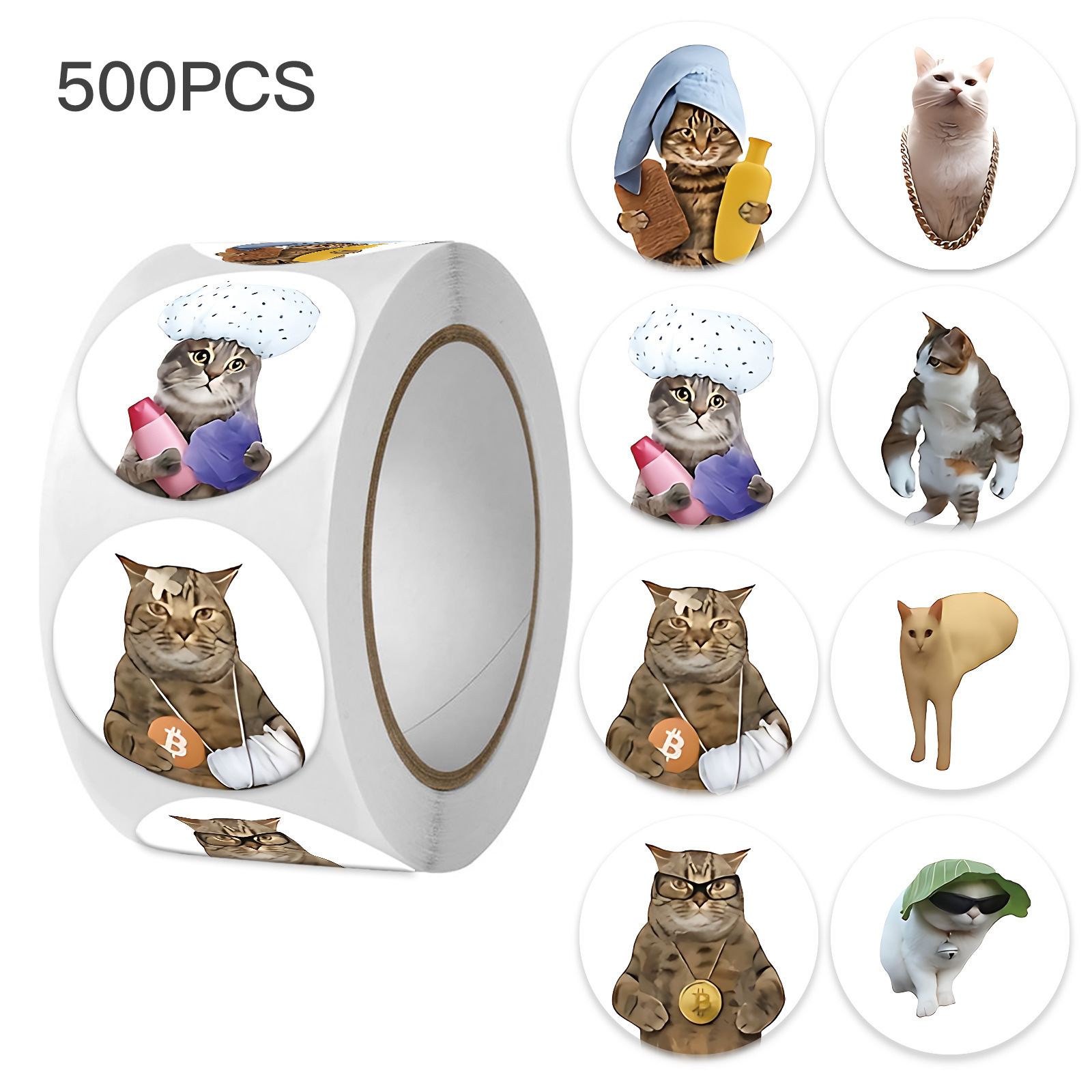 100-500pcs Funny Cat Graffiti  - مراجعة Memo Pad Sticky وسعره