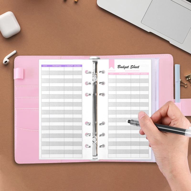 A6 PU Leather Budget Binder wi - مراجعة Planner Weekly Budget وسعره