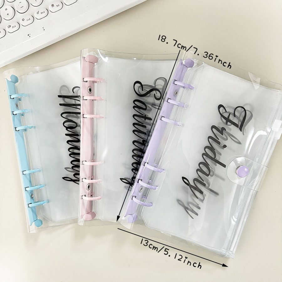 SKYSONIC 1 Set A6 Macarone Bin - مراجعة Planner Weekly Budget وسعره