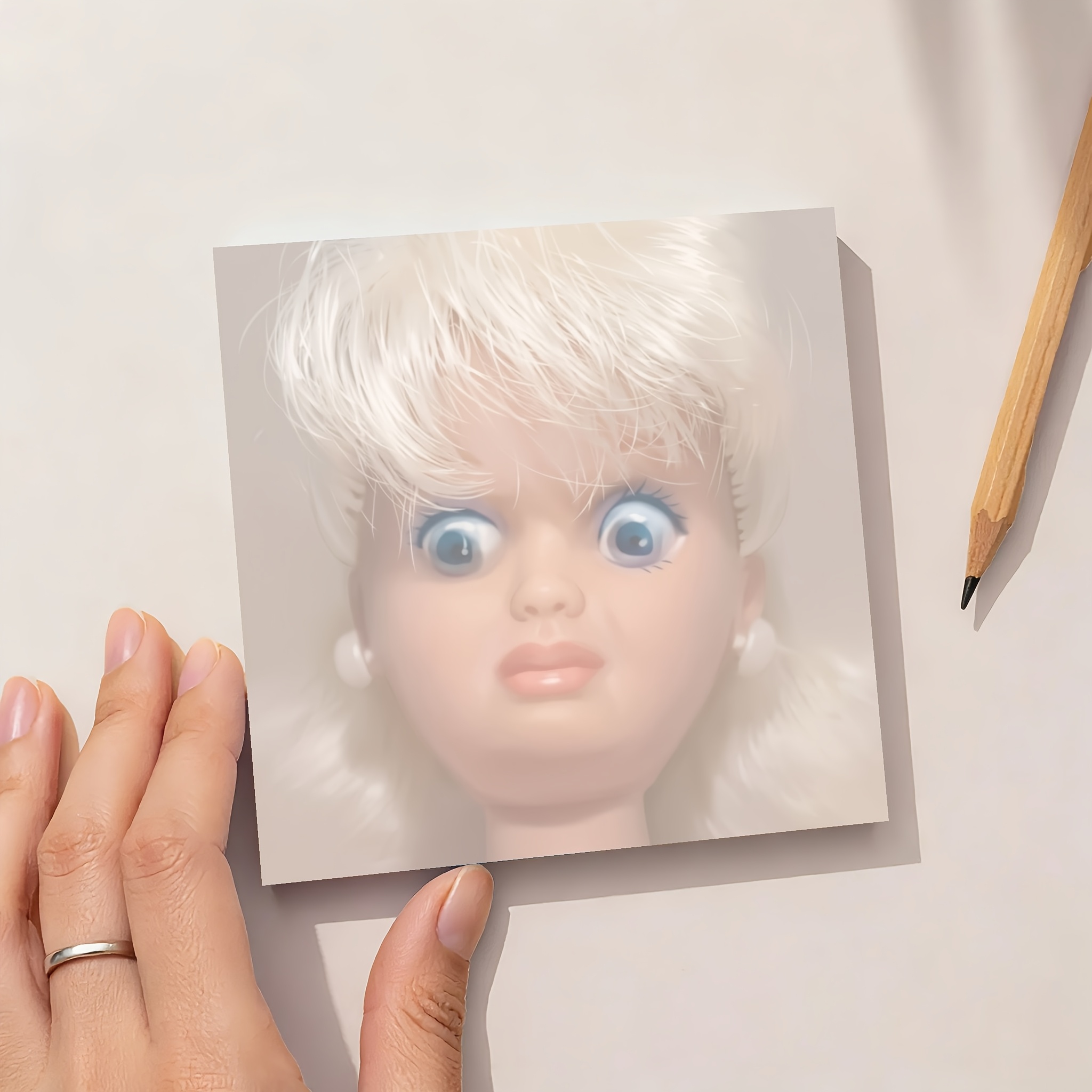 1 funny creepy face doll notep - مراجعة Ideal Stationery & Office Supply وسعره