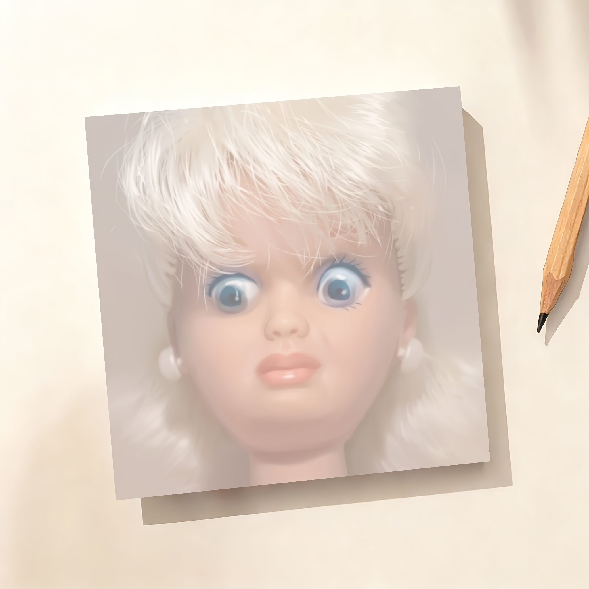 1 funny creepy face doll notep - مراجعة Ideal Stationery & Office Supply وسعره
