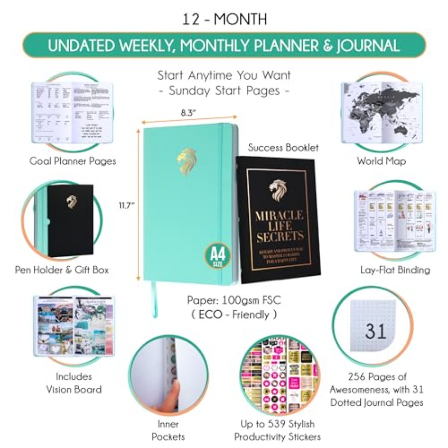 Journal for Men - Undated Dail - مراجعة Planner Weekly Budget وسعره