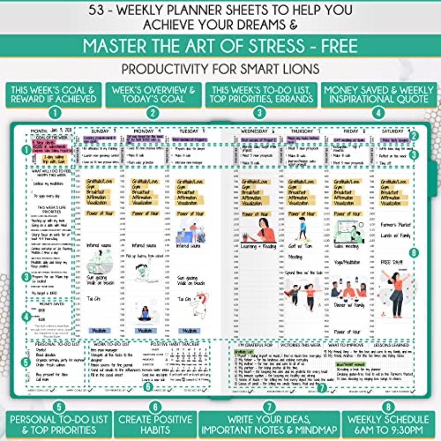 Journal for Men - Undated Dail - مراجعة Planner Weekly Budget وسعره