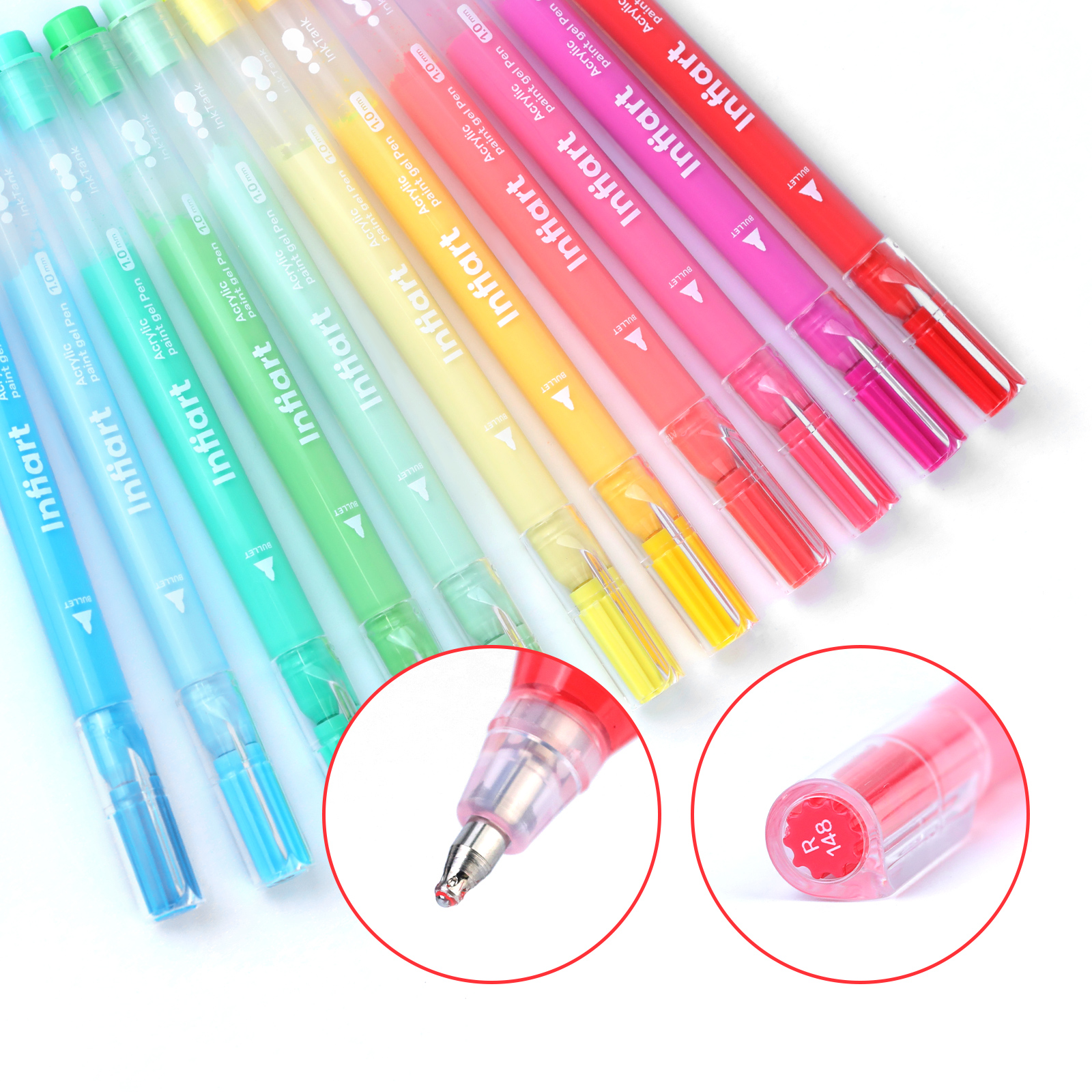 Acrylic Paint Gel Pens, Glitte - مراجعة Gel Ink Pen Set وسعره