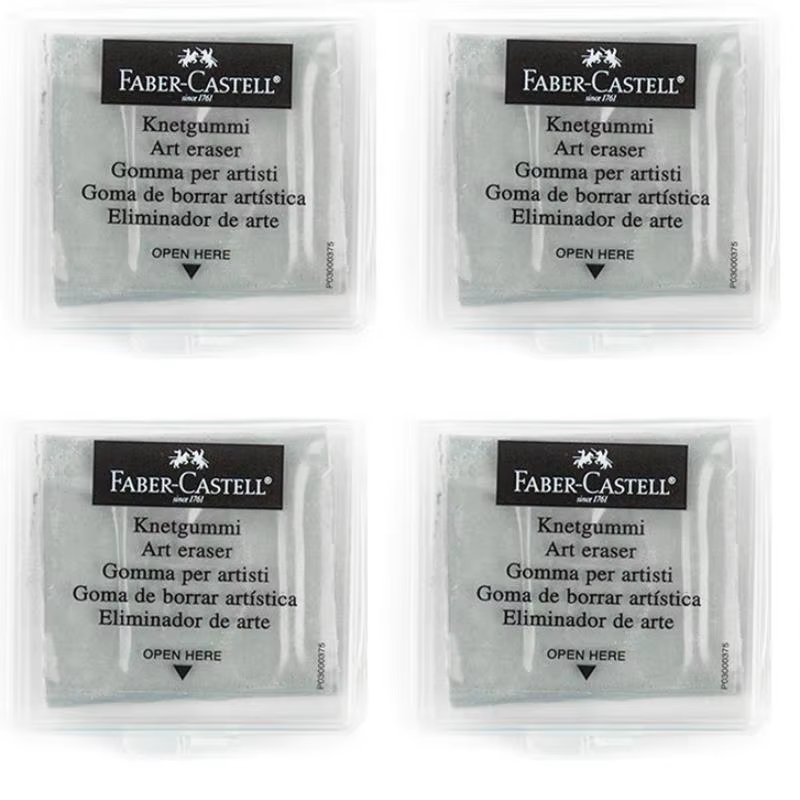 4PC Faber-Castell kneaded Eras - مراجعة Rubber Eraser Kneaded وسعره