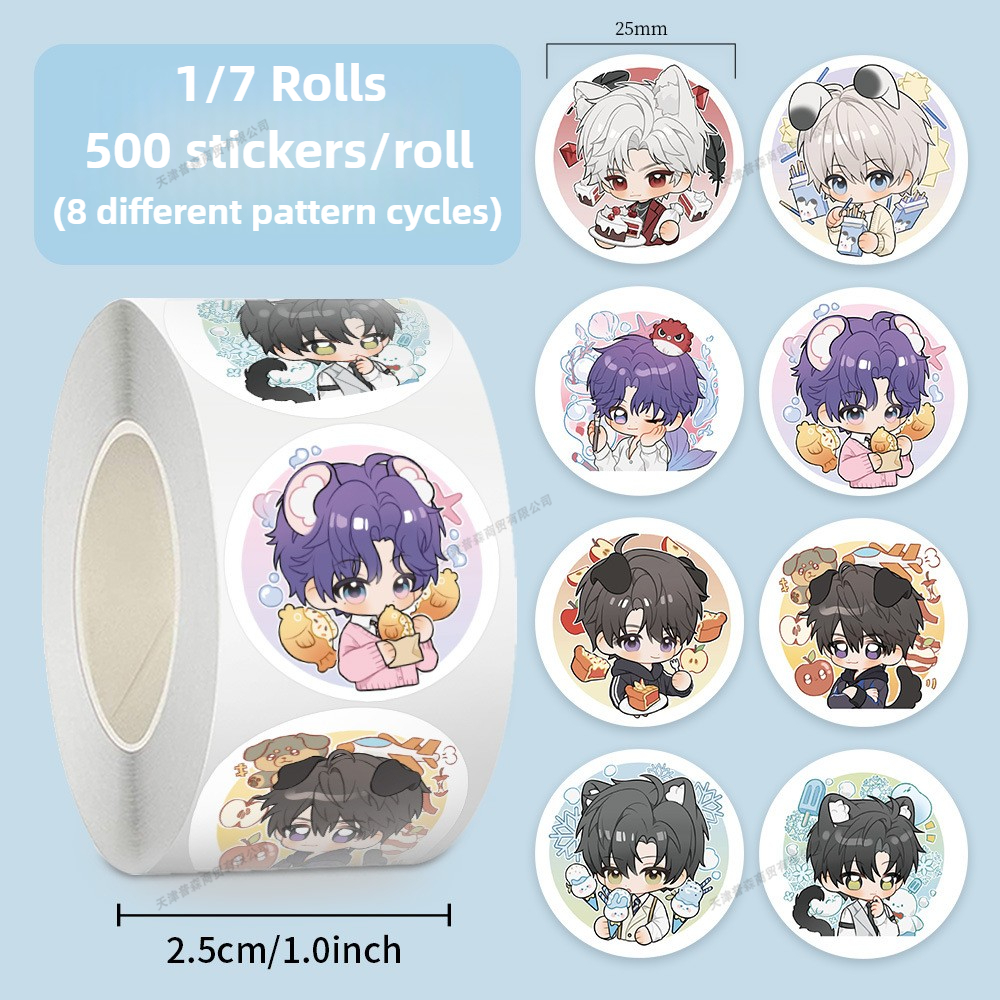 500Pcs Roll Kawaii Cartoon Sti - مراجعة Memo Pad Sticky وسعره