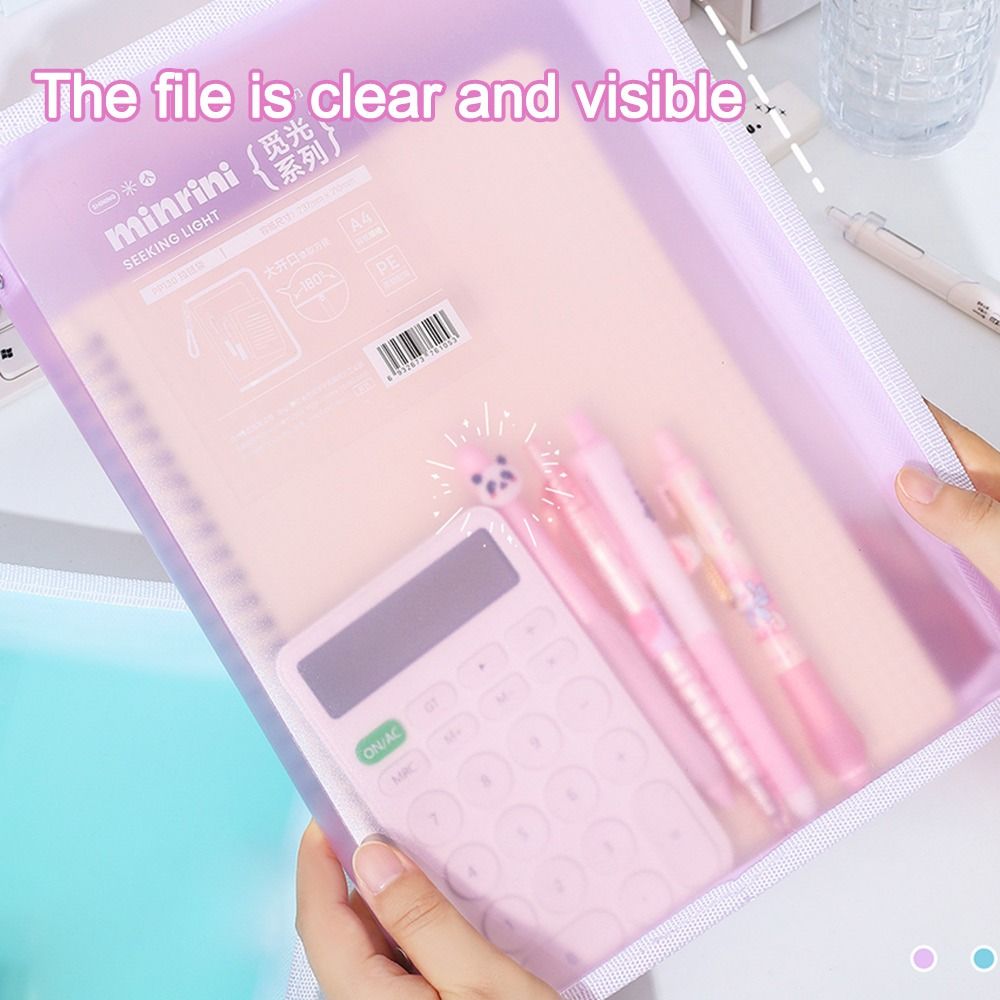 Portable Transparent A4 Zipper - مراجعة Office Stationery And Supply وسعره