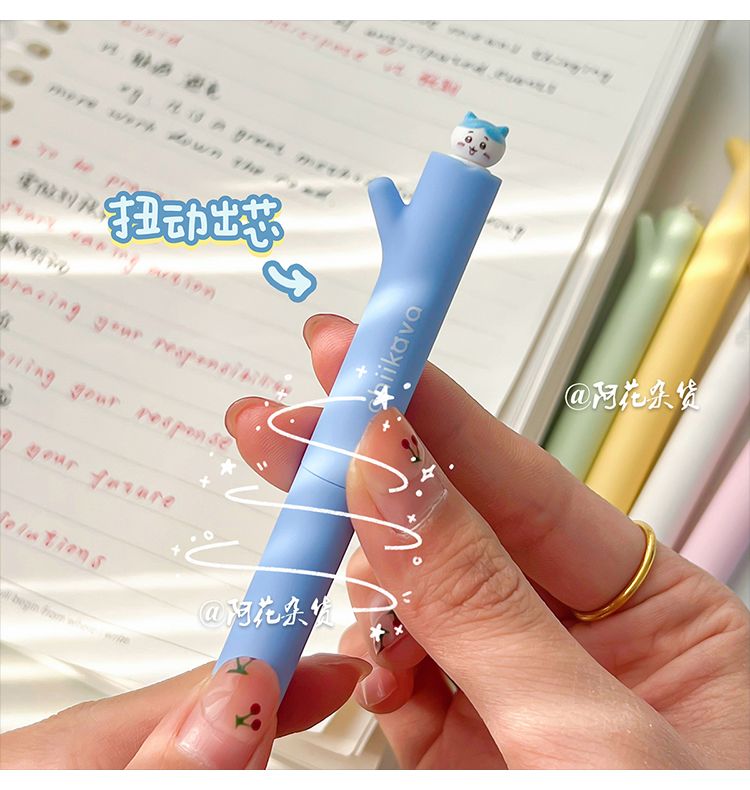 Kawaii Chiikawa Gel Pen Rotati - مراجعة Office Supply Office Stationery Items وسعره