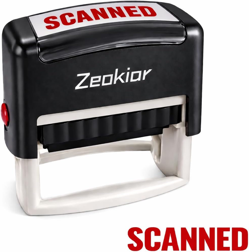 Self-Inking Scanned Stamp, Red - مراجعة Self Inking Stamp وسعره