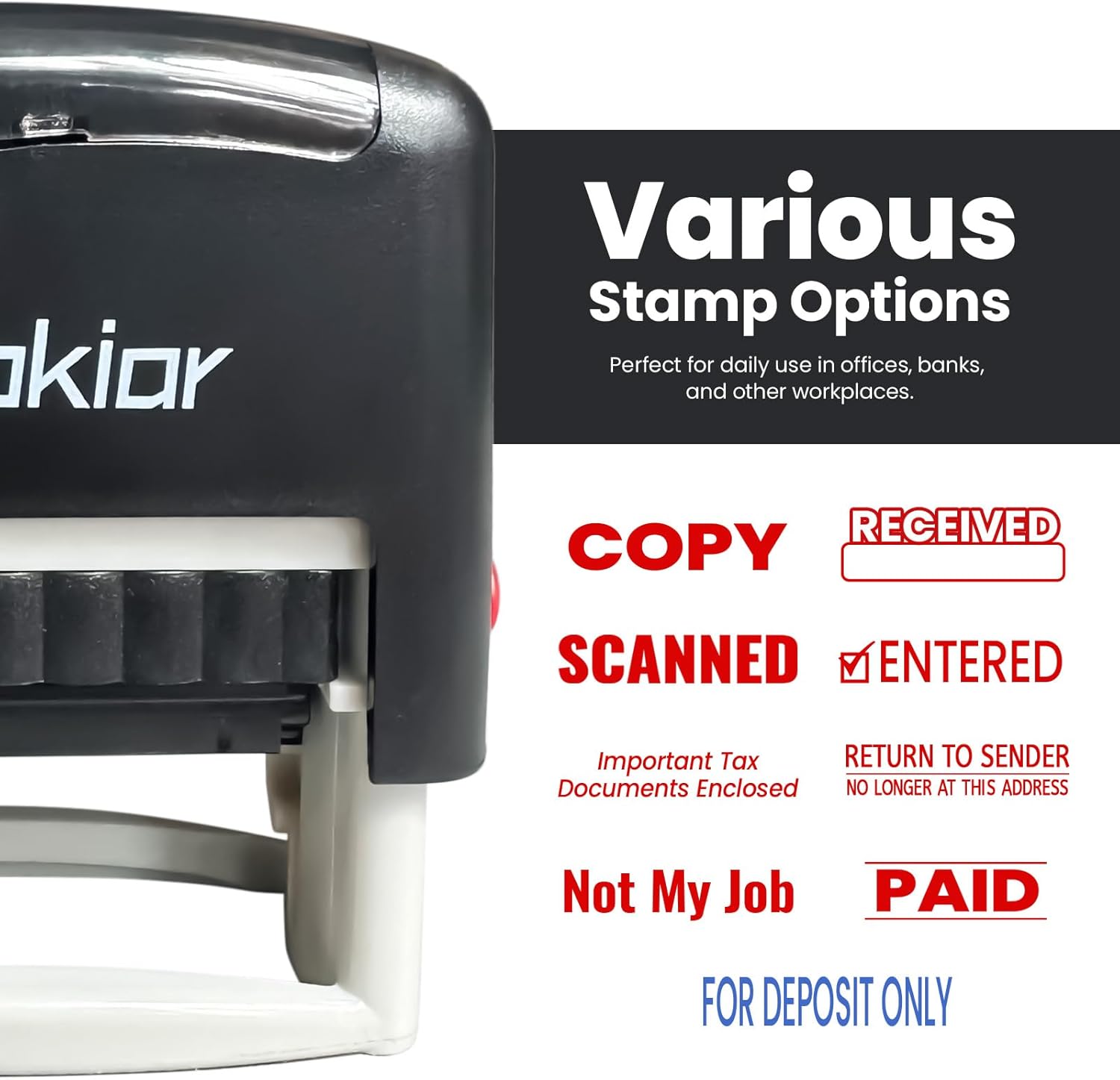 Self-Inking Scanned Stamp, Red - مراجعة Self Inking Stamp وسعره