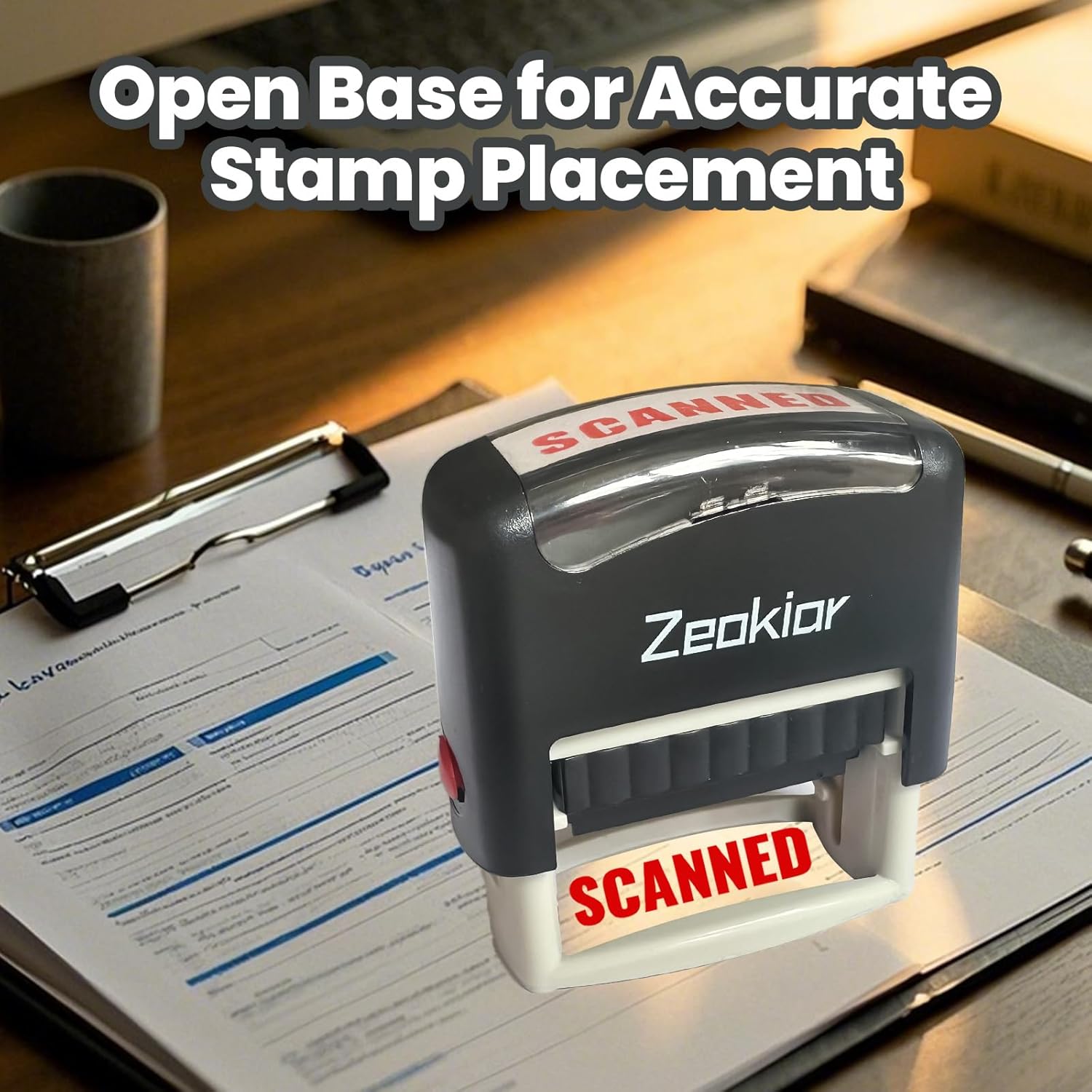 Self-Inking Scanned Stamp, Red - مراجعة Self Inking Stamp وسعره