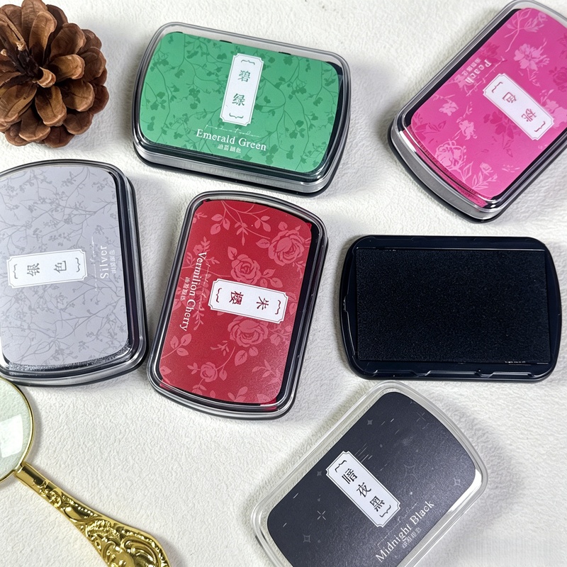 1pc Oil-Based Ink Pad, Colorfu - مراجعة Self Inking Stamp وسعره