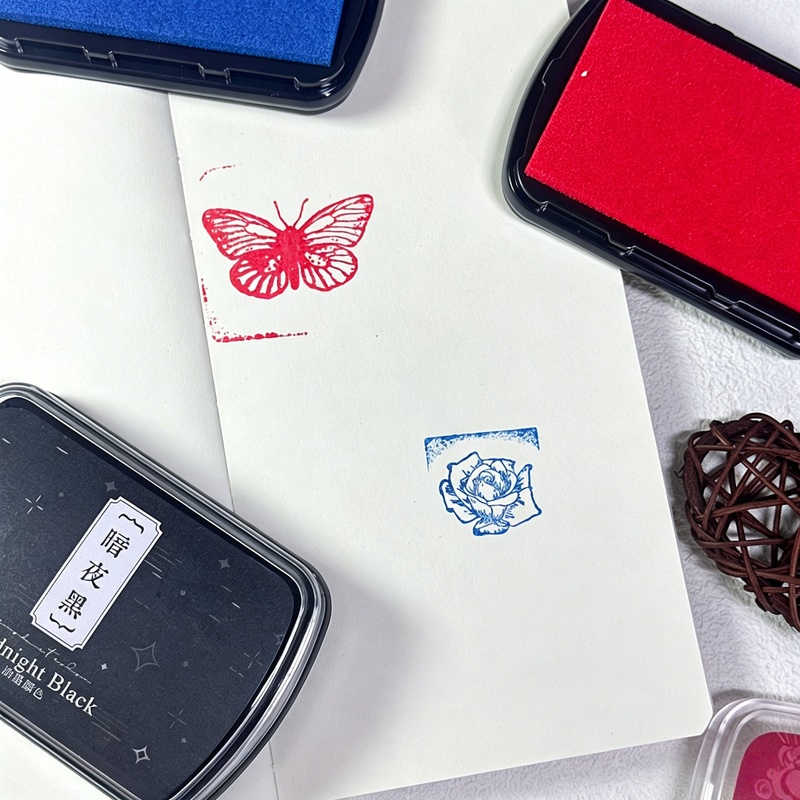 1pc Oil-Based Ink Pad, Colorfu - مراجعة Self Inking Stamp وسعره