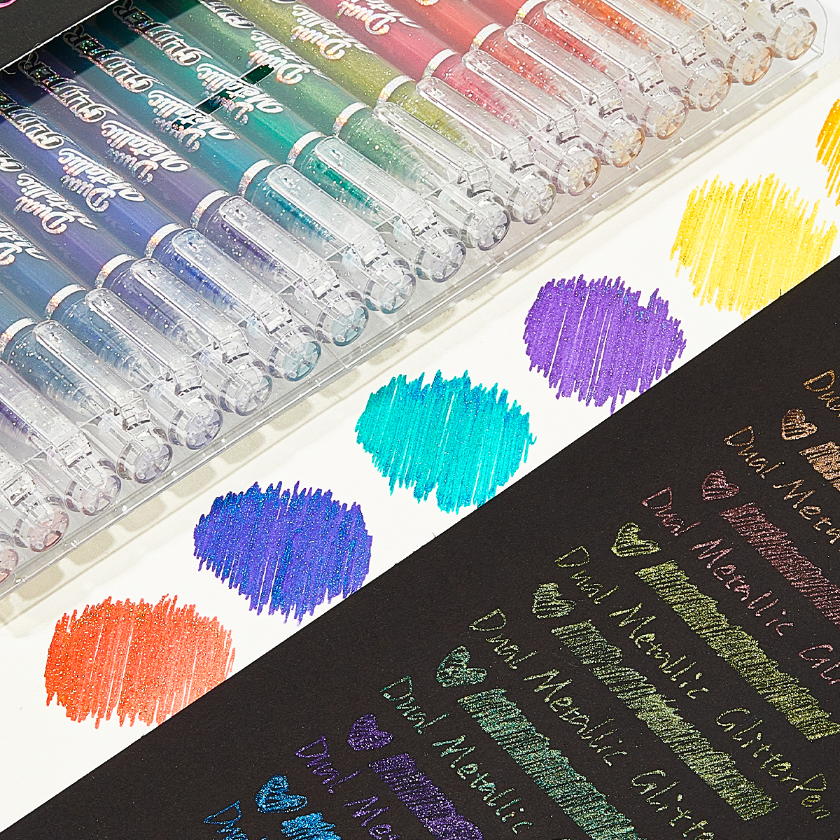 Sparkly Glitter Gel Pens Set 1 - مراجعة Gel Ink Pen Set وسعره