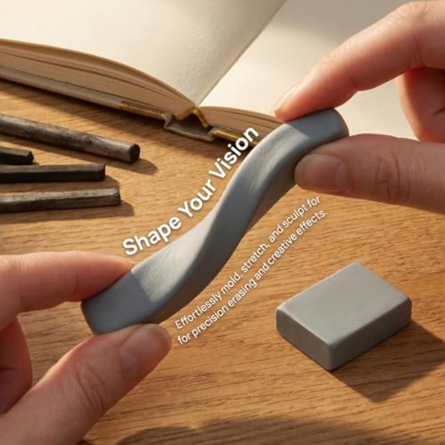 8 Pack Large Grey Kneaded Eras - مراجعة Rubber Eraser Kneaded وسعره