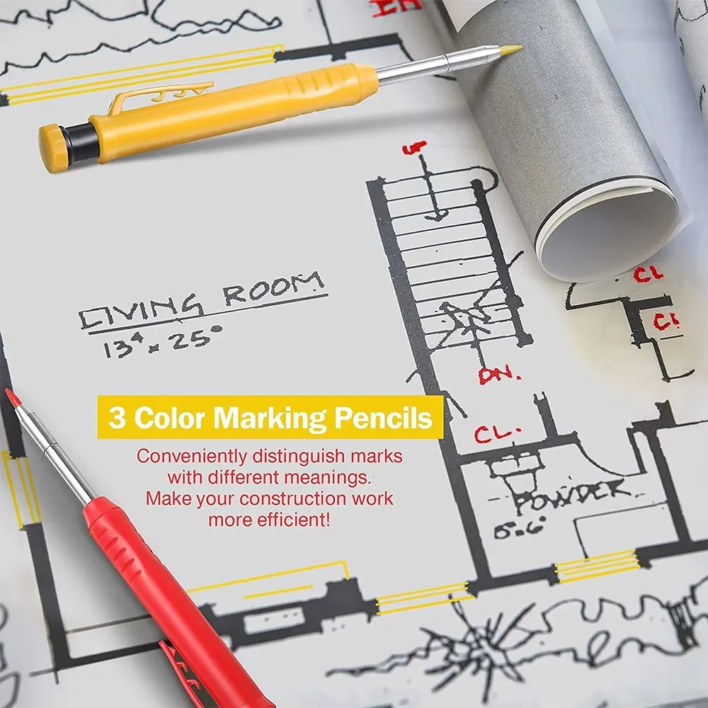 Solid Carpenter Pencil Set Woo - مراجعة Mechanical Pencil Lead وسعره