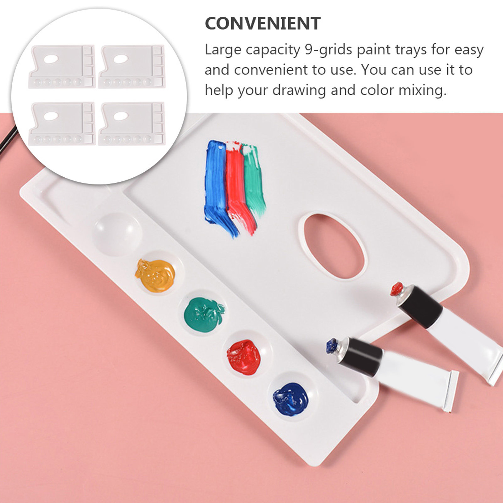 4Pcs Large Capacity Plastic Pa - مراجعة Ideal Stationery & Office Supply وسعره