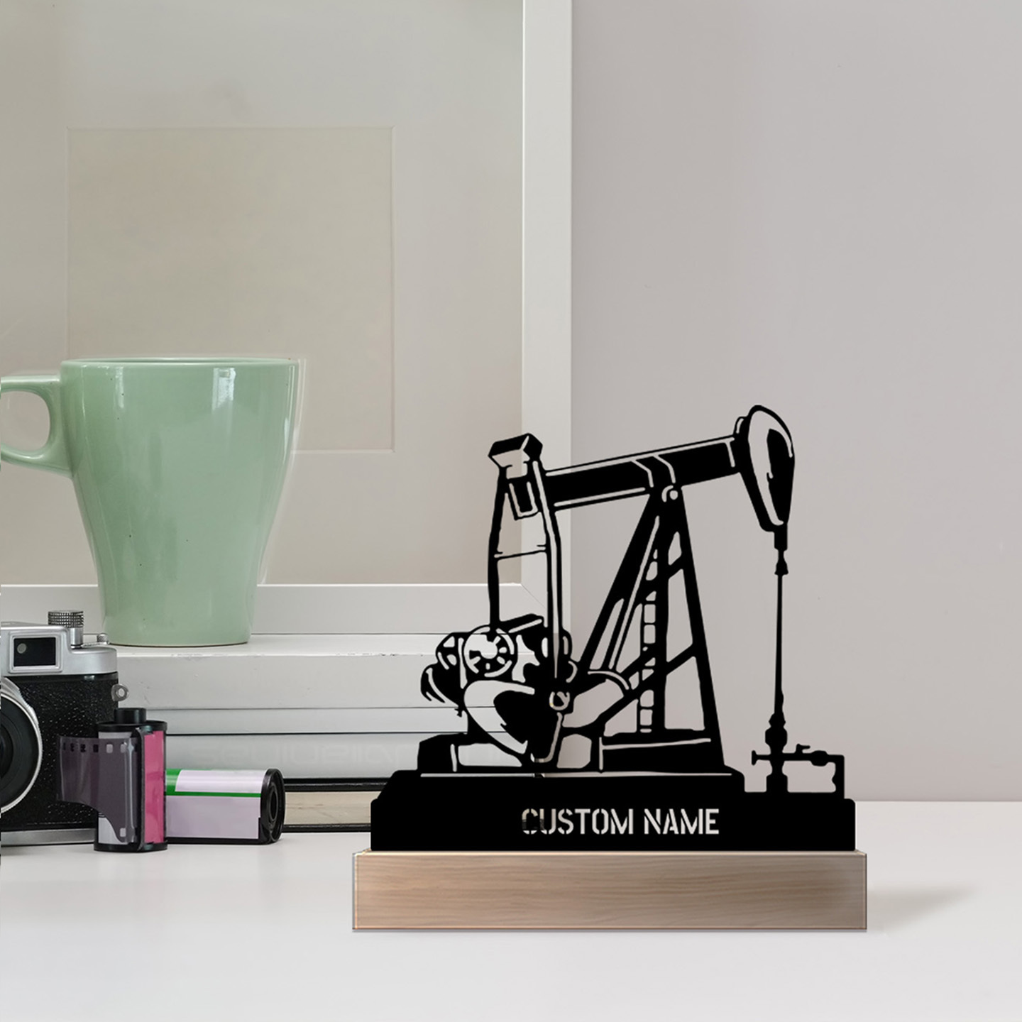 Personalized Oil Rig Desk Name - مراجعة Desk Name Plate وسعره