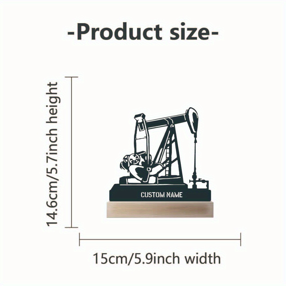 Personalized Oil Rig Desk Name - مراجعة Desk Name Plate وسعره