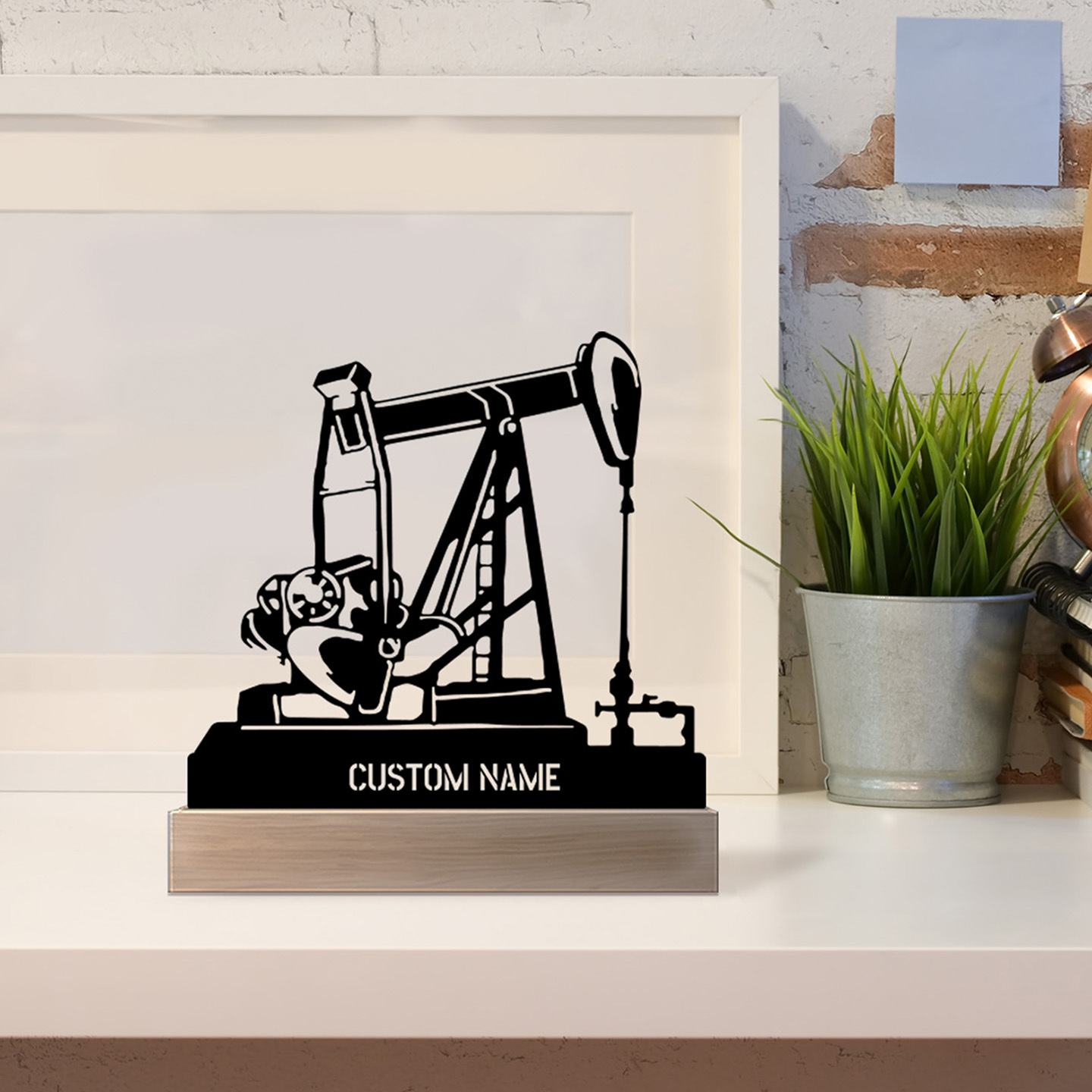 Personalized Oil Rig Desk Name - مراجعة Desk Name Plate وسعره