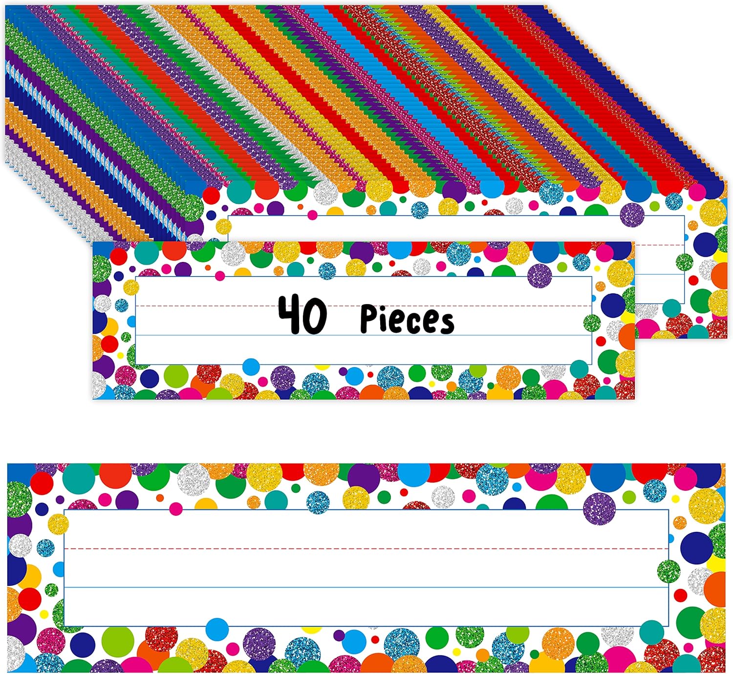 40 Pcs Desk Nameplates with Do - مراجعة Desk Name Plate وسعره