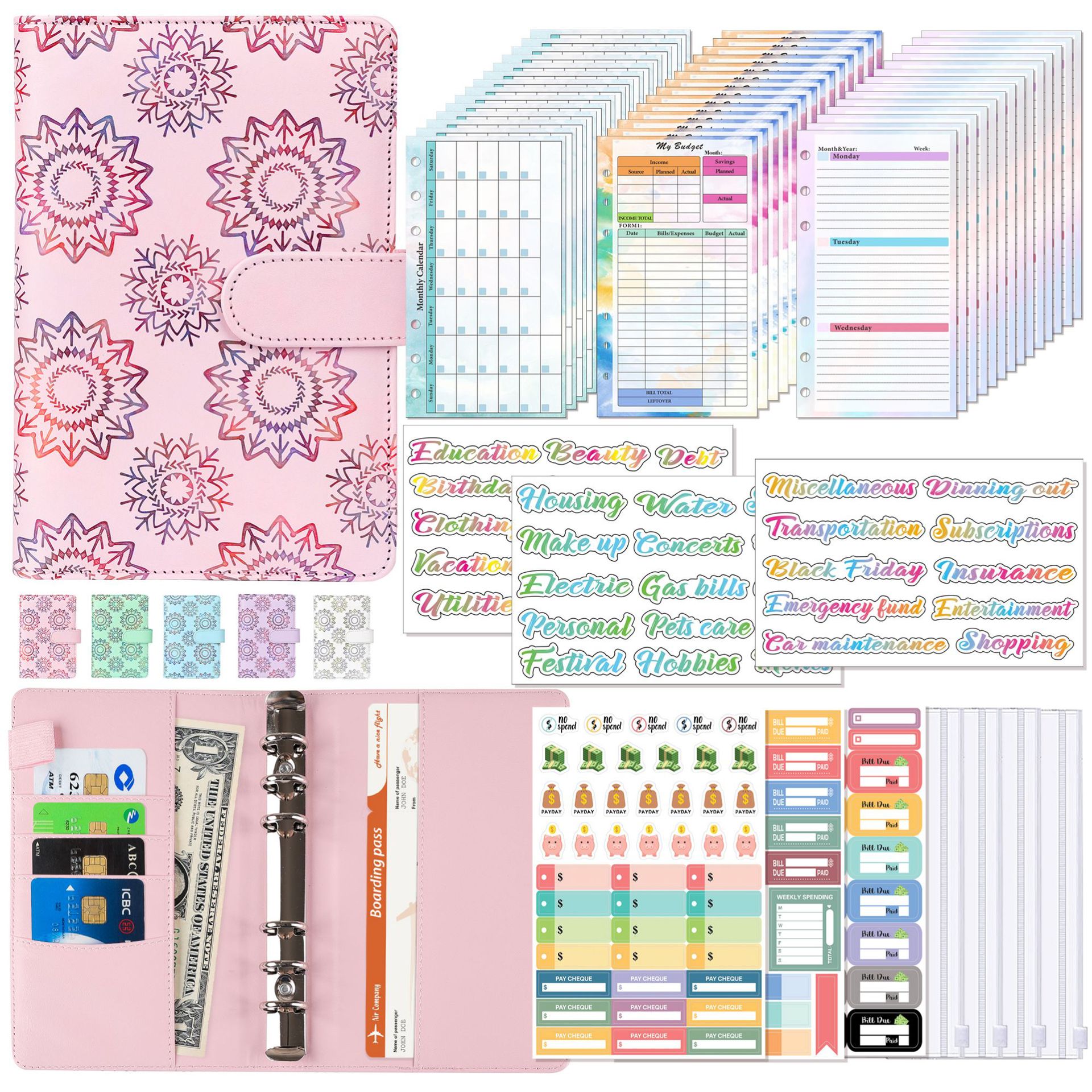 A6 Binder Budget Planner Noteb - مراجعة Planner Weekly Budget وسعره