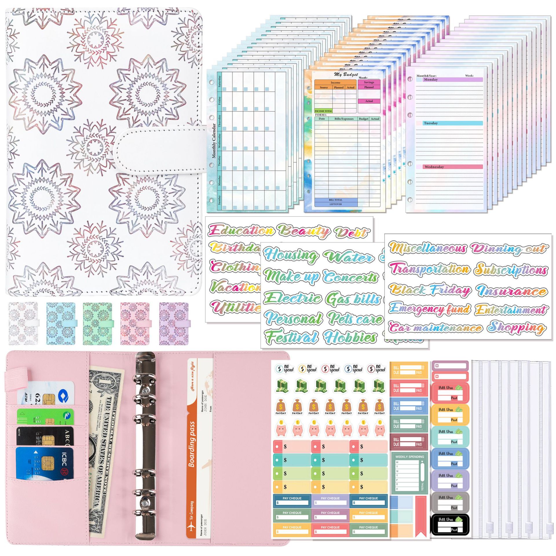 A6 Binder Budget Planner Noteb - مراجعة Planner Weekly Budget وسعره