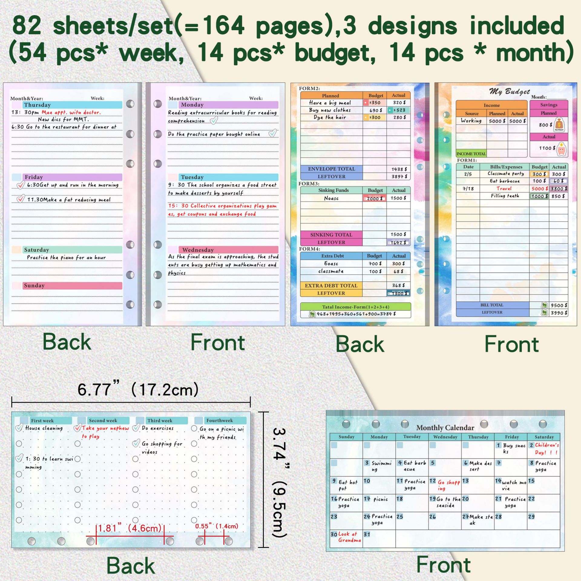 A6 Binder Budget Planner Noteb - مراجعة Planner Weekly Budget وسعره