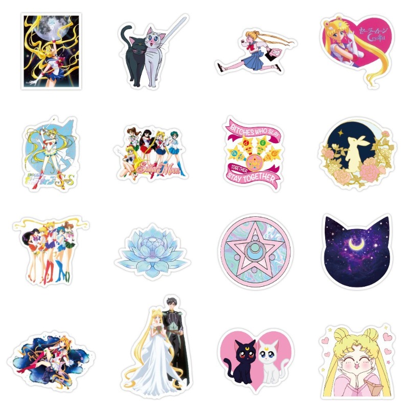 Sailor Moon stickers cartoon c - مراجعة Memo Pad Sticky وسعره