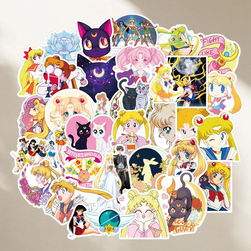 Sailor Moon stickers cartoon c - مراجعة Memo Pad Sticky وسعره