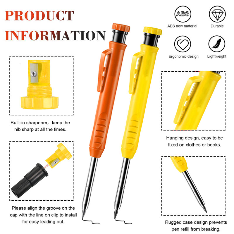2.8mm Long Headed Solid Carpen - مراجعة Mechanical Pencil Lead وسعره