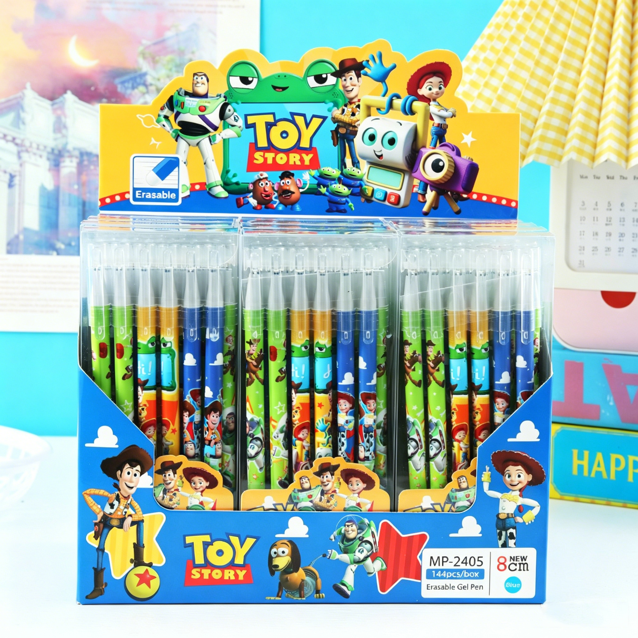 New 6/24pcs Toy Story Magic Er - مراجعة Gel Ink Pen Set وسعره