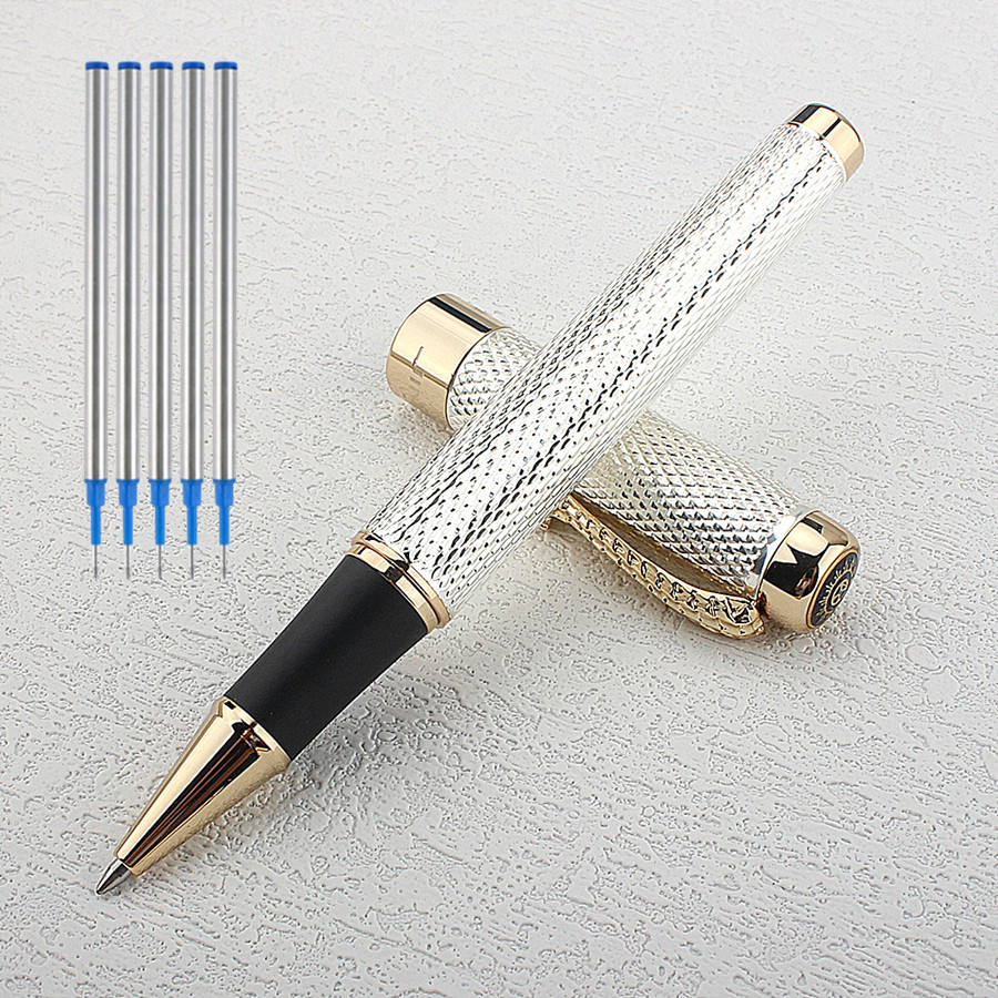 Jinhao 1200 Gold/Silver Metal  - مراجعة Stationery Supply Business وسعره