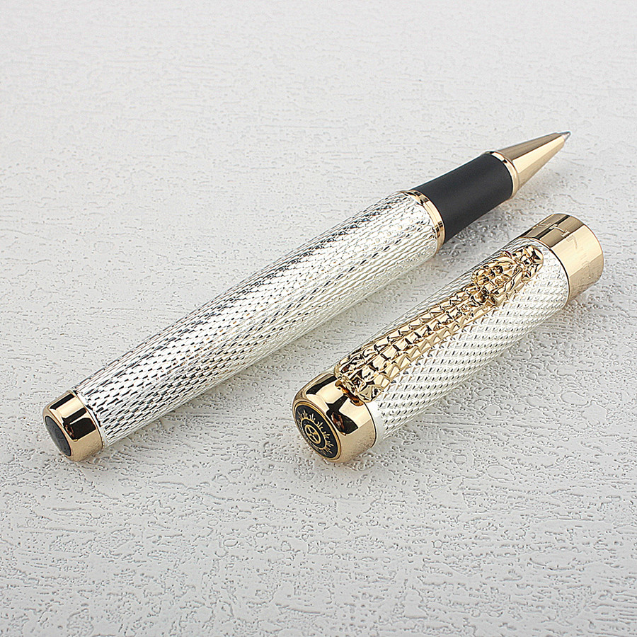 Jinhao 1200 Gold/Silver Metal  - مراجعة Stationery Supply Business وسعره