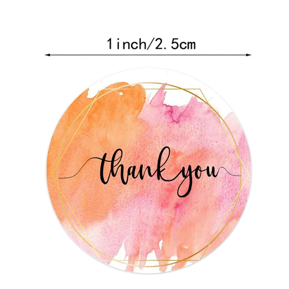 100-500 Pcs Thank You Stickers - مراجعة Stationery Supply Business وسعره