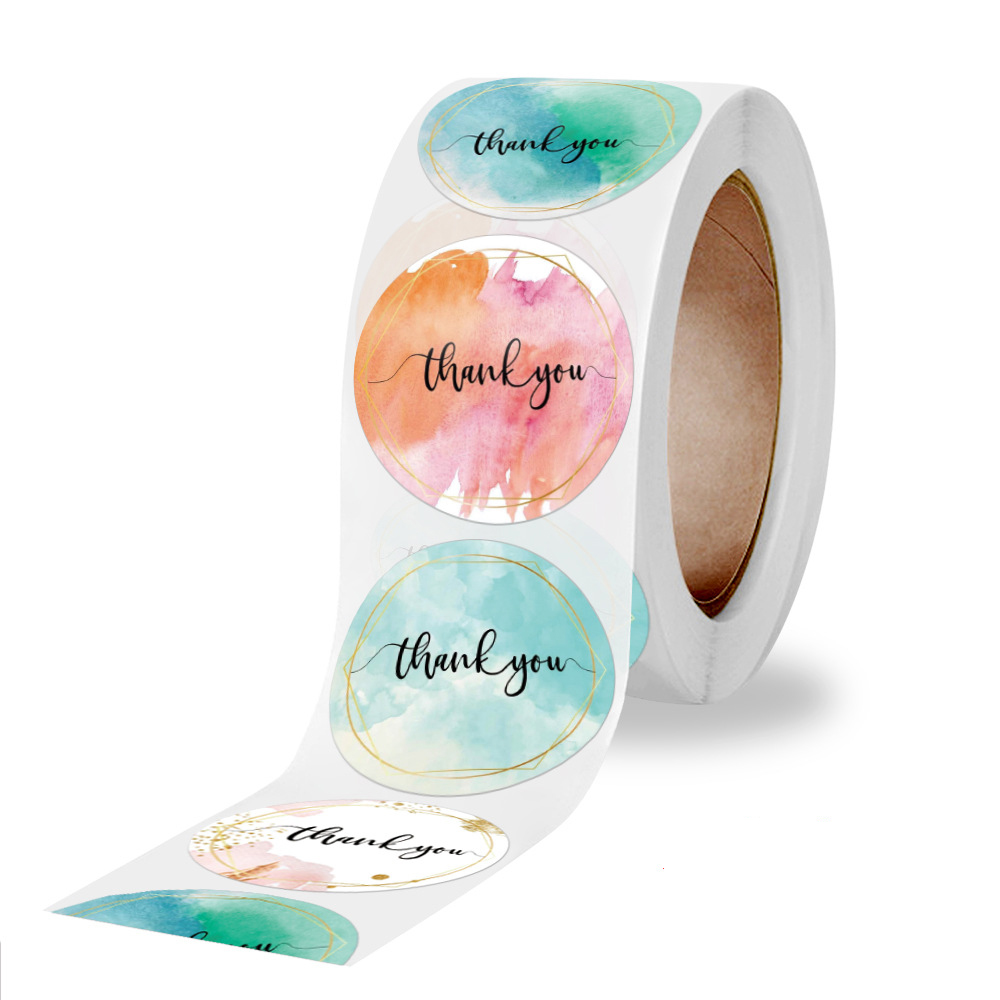 100-500 Pcs Thank You Stickers - مراجعة Stationery Supply Business وسعره