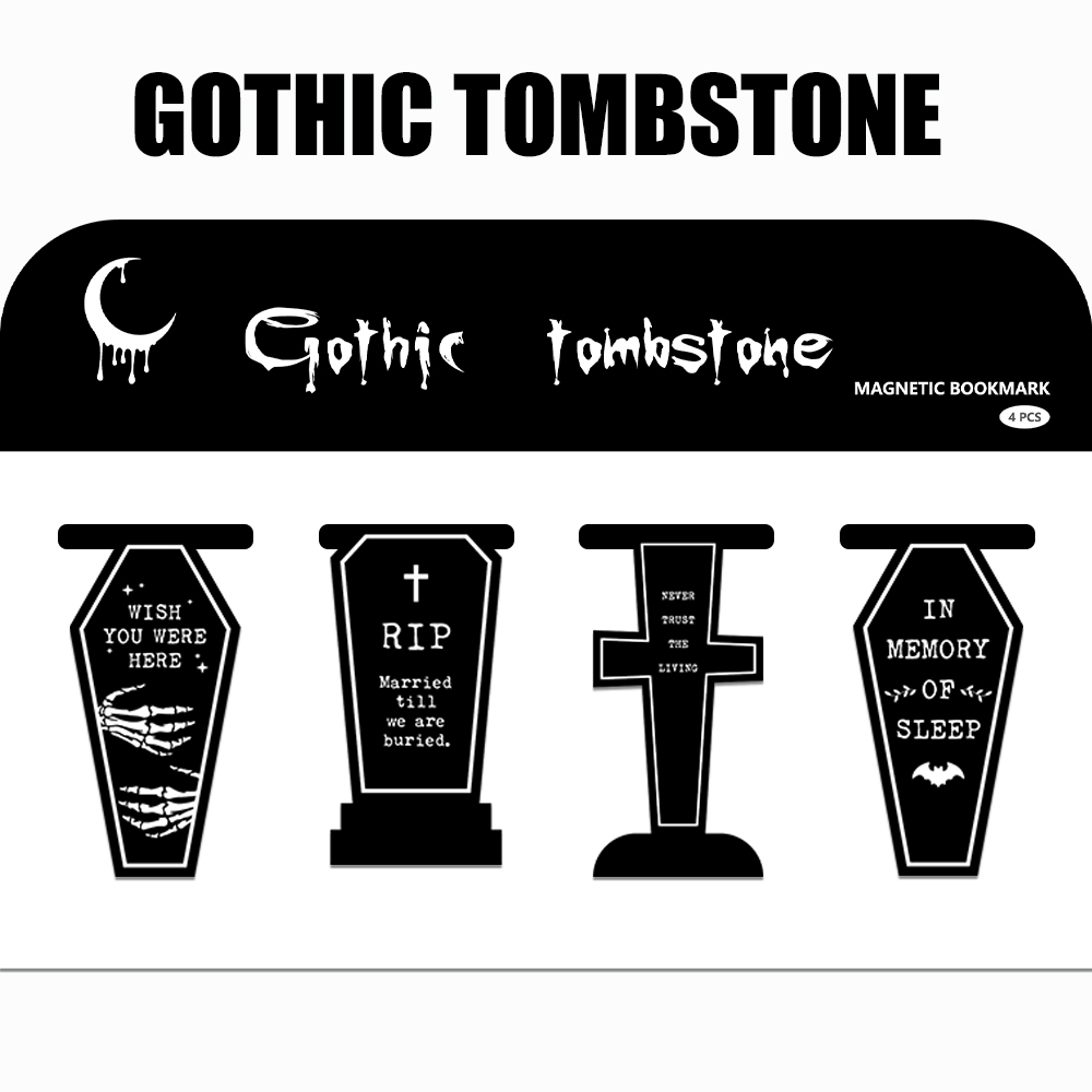 4PCS Creative Gothic Gothic to - مراجعة Bookmark Magnetic Clip وسعره