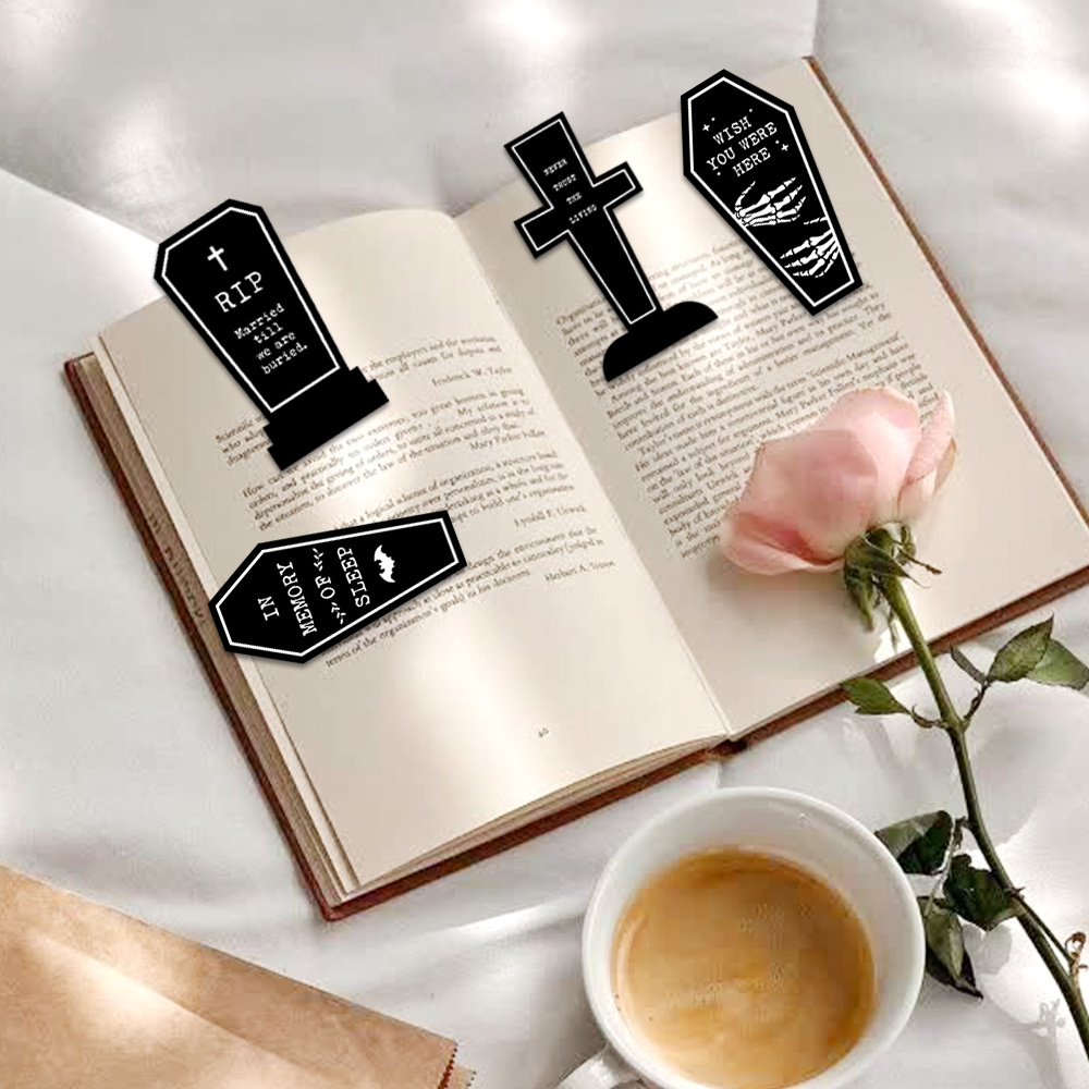 4PCS Creative Gothic Gothic to - مراجعة Bookmark Magnetic Clip وسعره