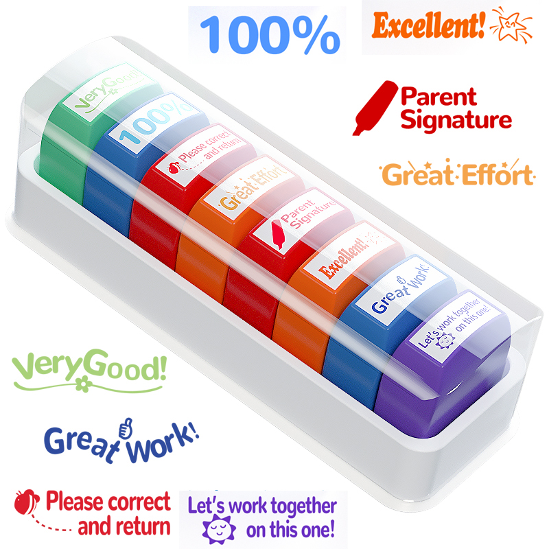 8 Teacher stamps Classroom Tea - مراجعة Self Inking Stamp وسعره