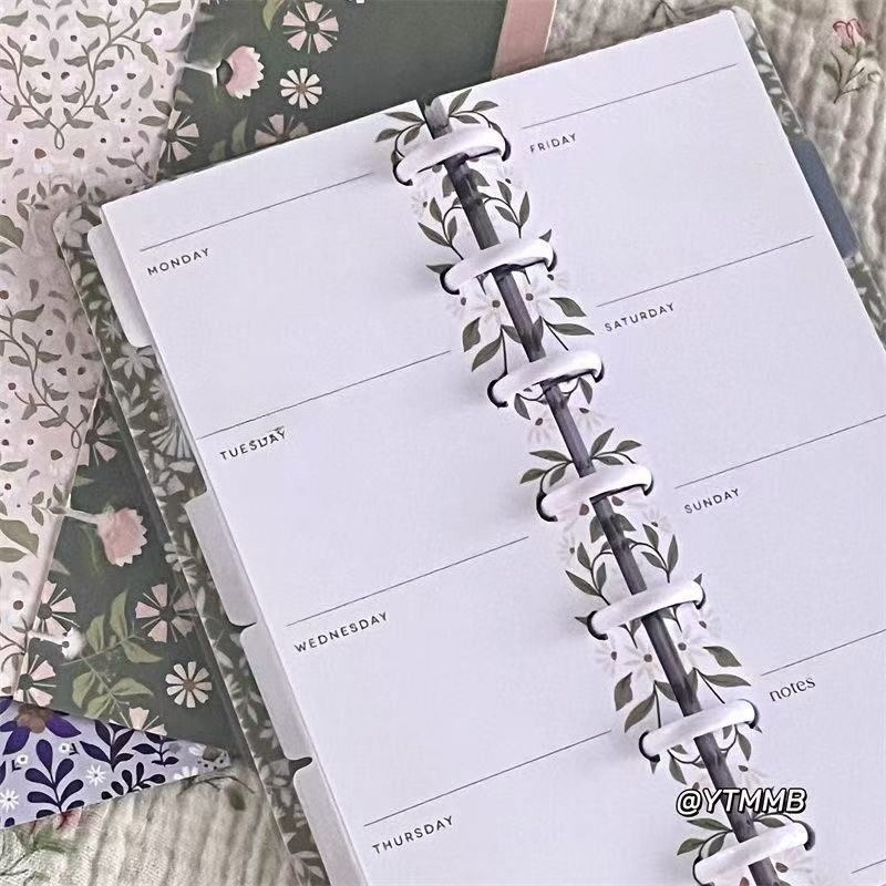 Slim Type Mushroom Hole Loose  - مراجعة Planner Weekly Budget وسعره