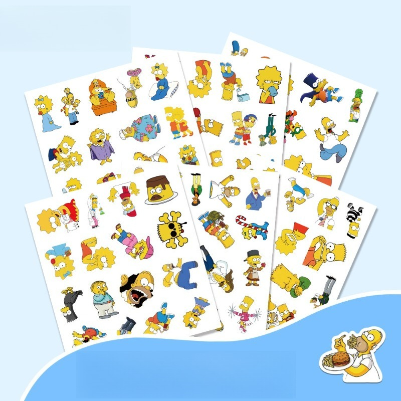 The Simpsons Homer Marge Bart  - مراجعة Memo Pad Sticky وسعره