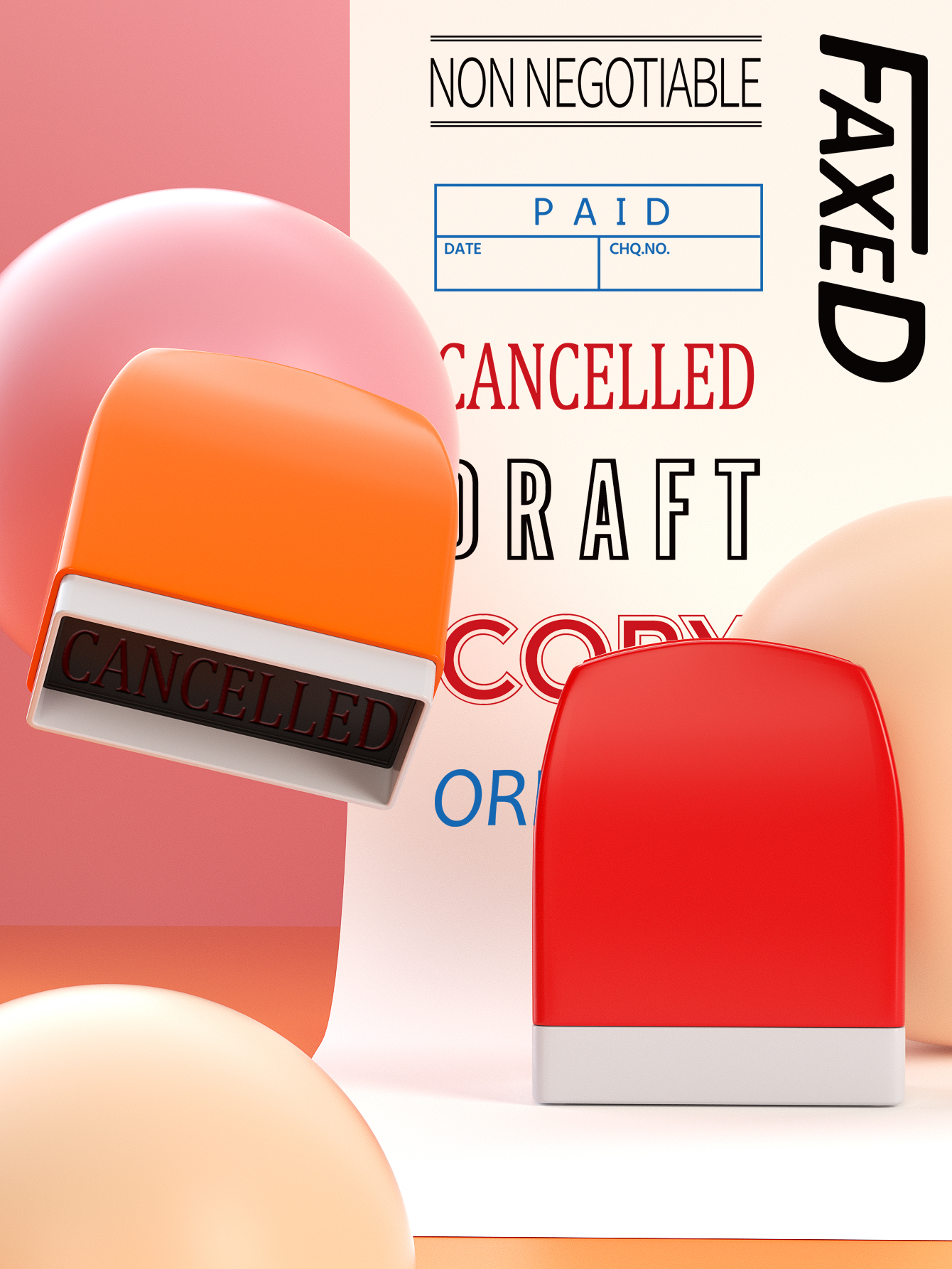 8 Office Stamp set Information - مراجعة Self Inking Stamp وسعره