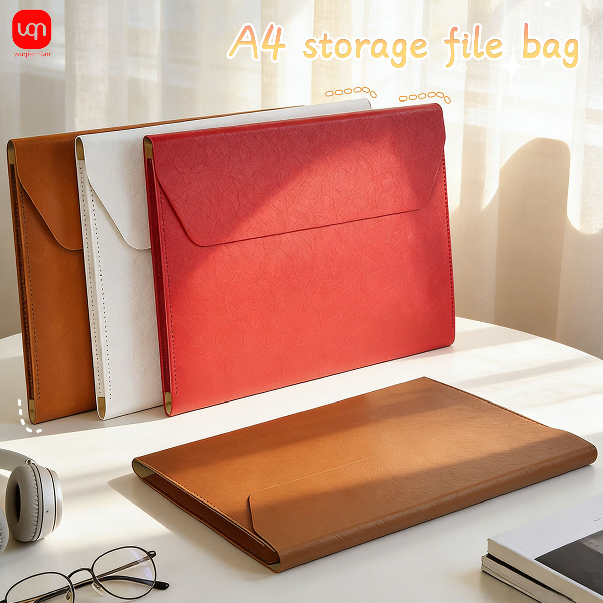 WQN-1PC A4 leather business do - مراجعة Stationery Supply Business وسعره