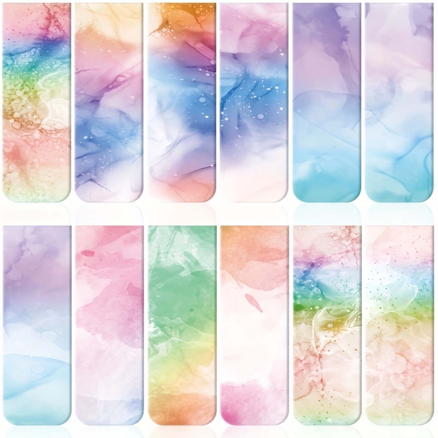 12 pcs Artistic Ink Illustrati - مراجعة Bookmark Magnetic Clip وسعره