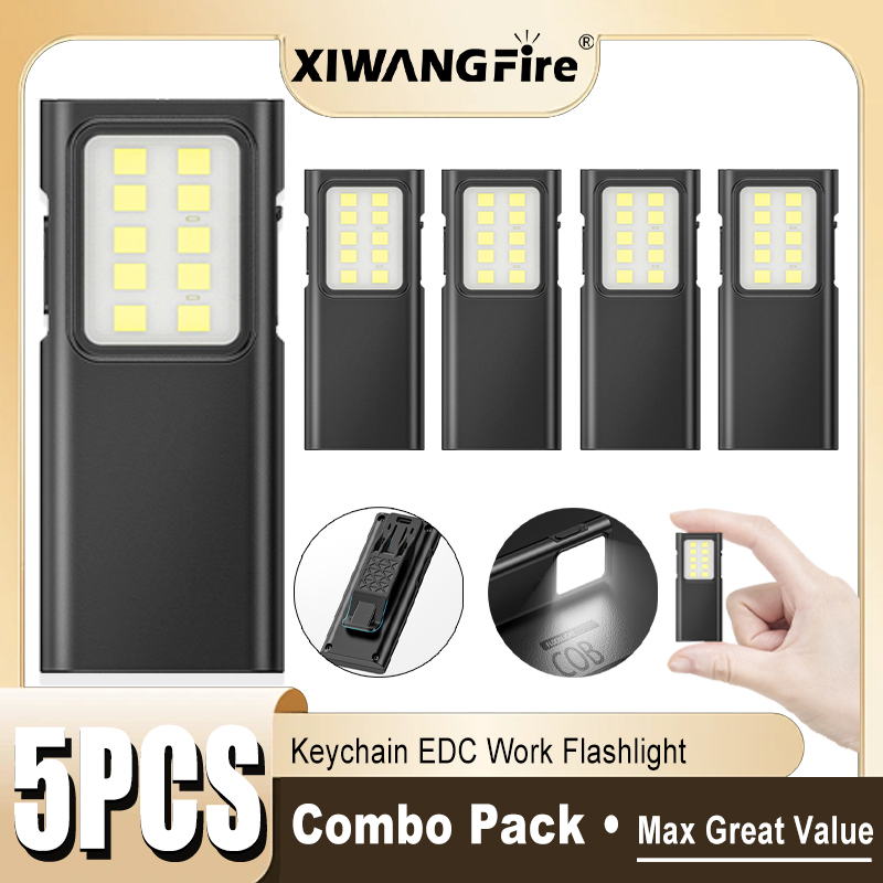 1-5PCS Rechargeable EDC Flashl - مراجعة Stationery Supply وسعره