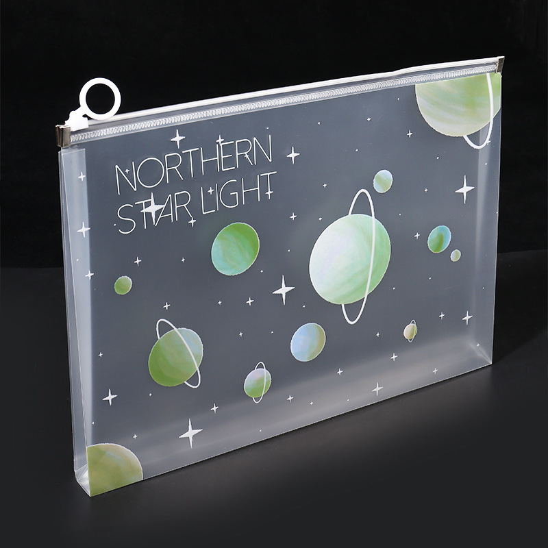 4/12pcs A4 Space Zipper Folder - مراجعة Office Stationery And Supply وسعره