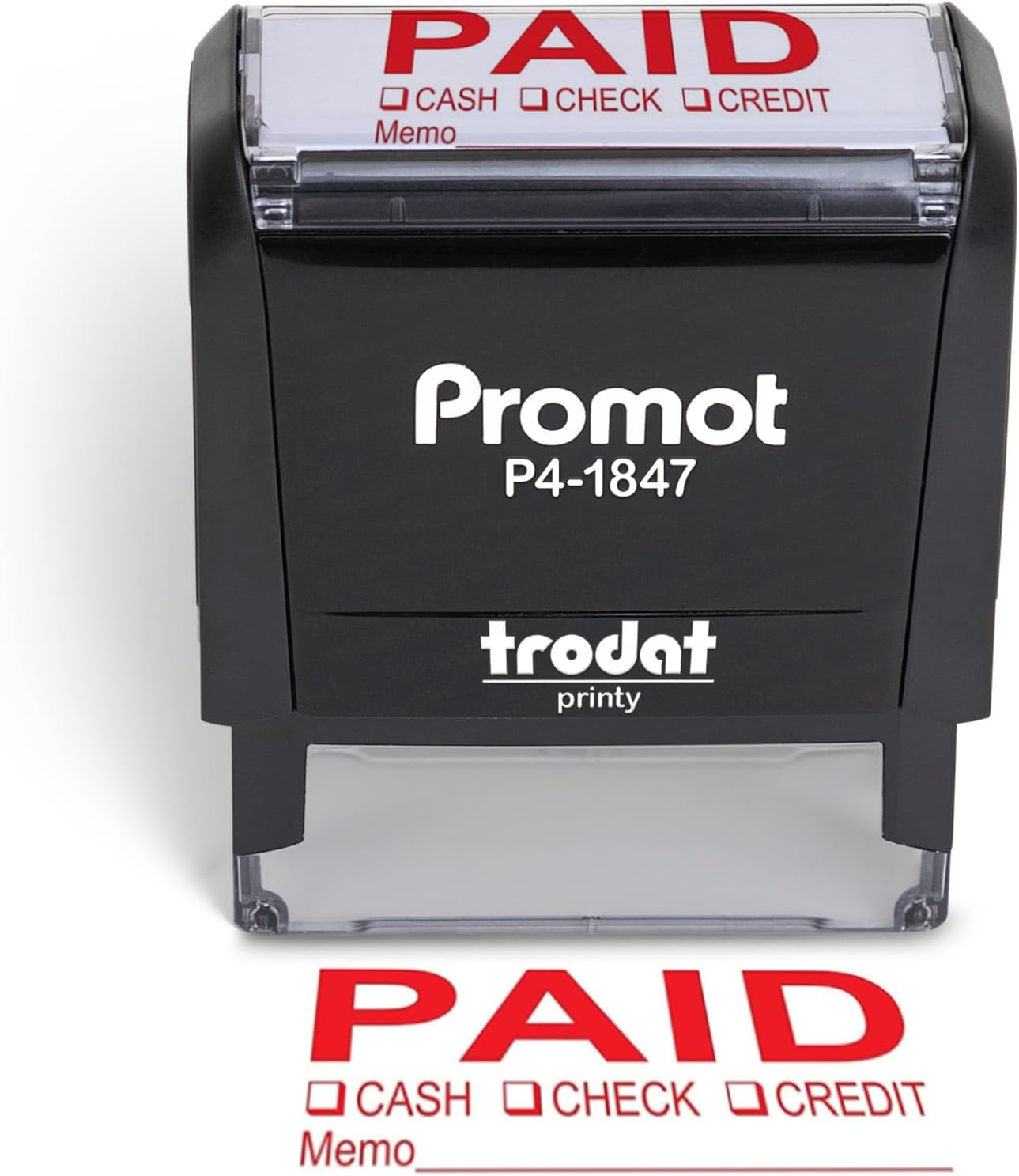 Self Inking Paid Stamp - Red I - مراجعة Self Inking Stamp وسعره