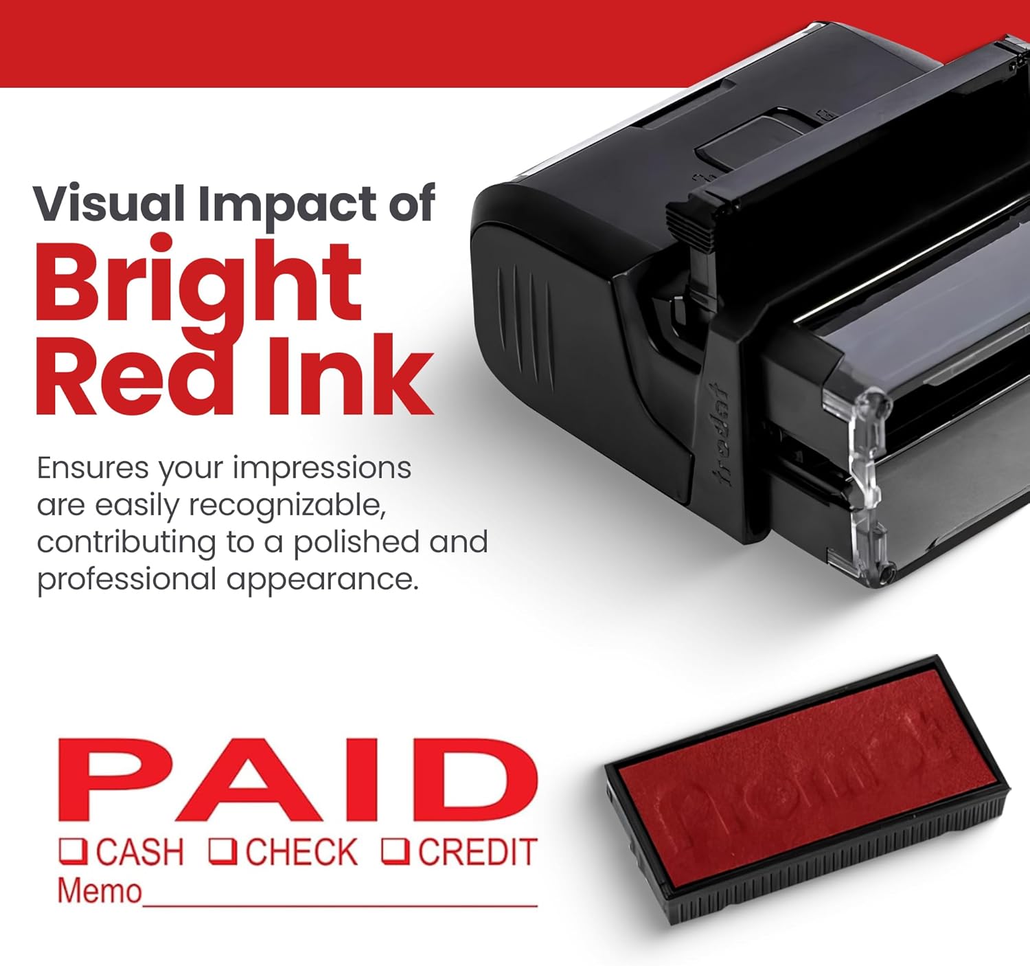Self Inking Paid Stamp - Red I - مراجعة Self Inking Stamp وسعره
